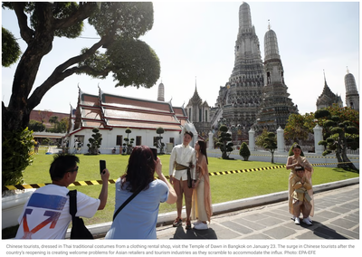 東南亞各國熱切歡迎中國游客回歸，中國推動經濟復蘇的旅游引擎